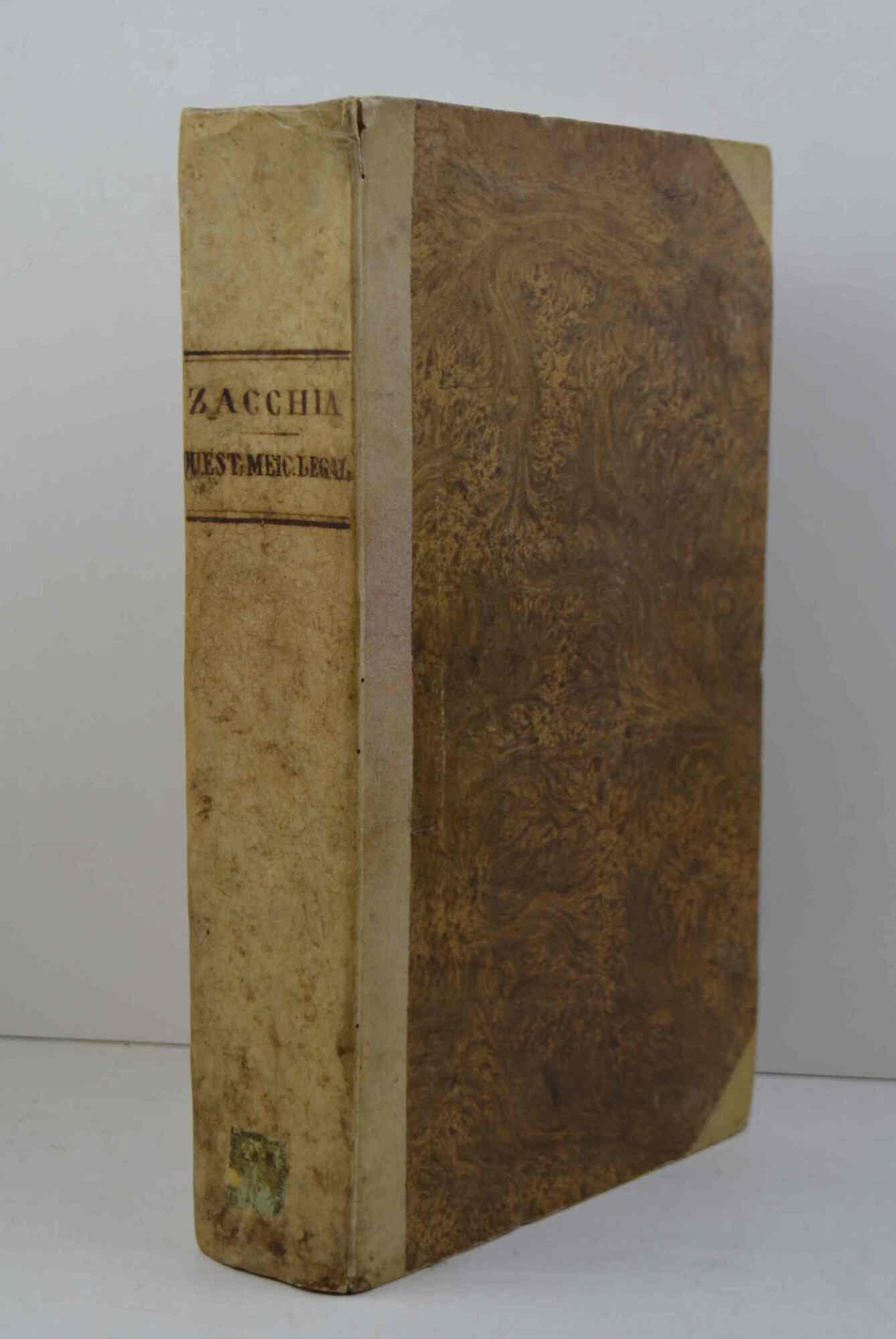 Quaestionum Medico - Legalium. Editio Nova, à variis mendis purgata, …