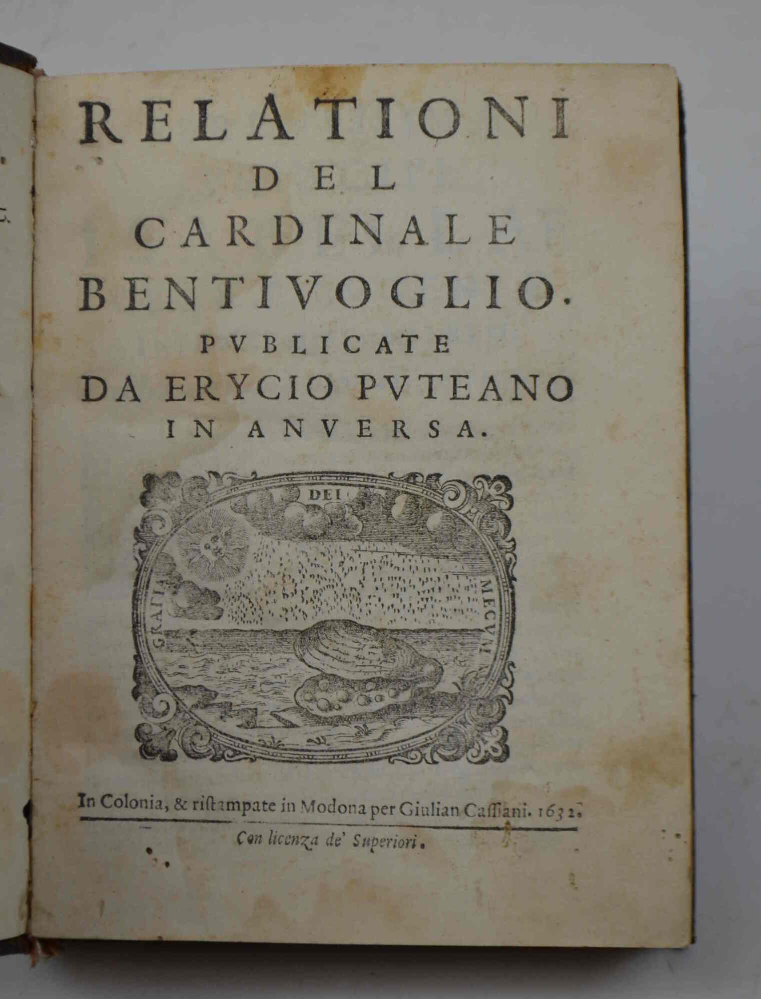 Relationi… pubblicate da Erycio Puteano in Anversa.