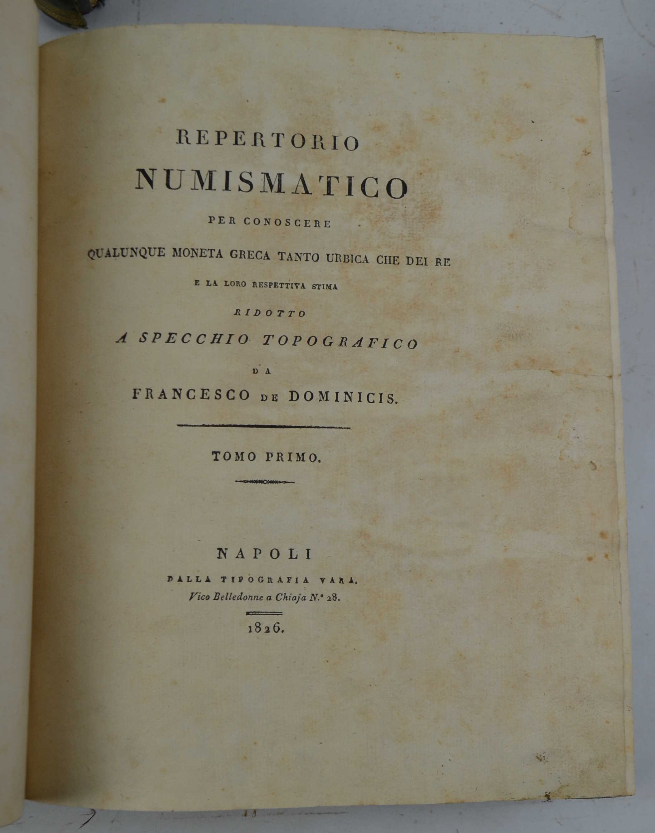 Repertorio numismatico per conoscere qualunque moneta greca tanto urbica che …