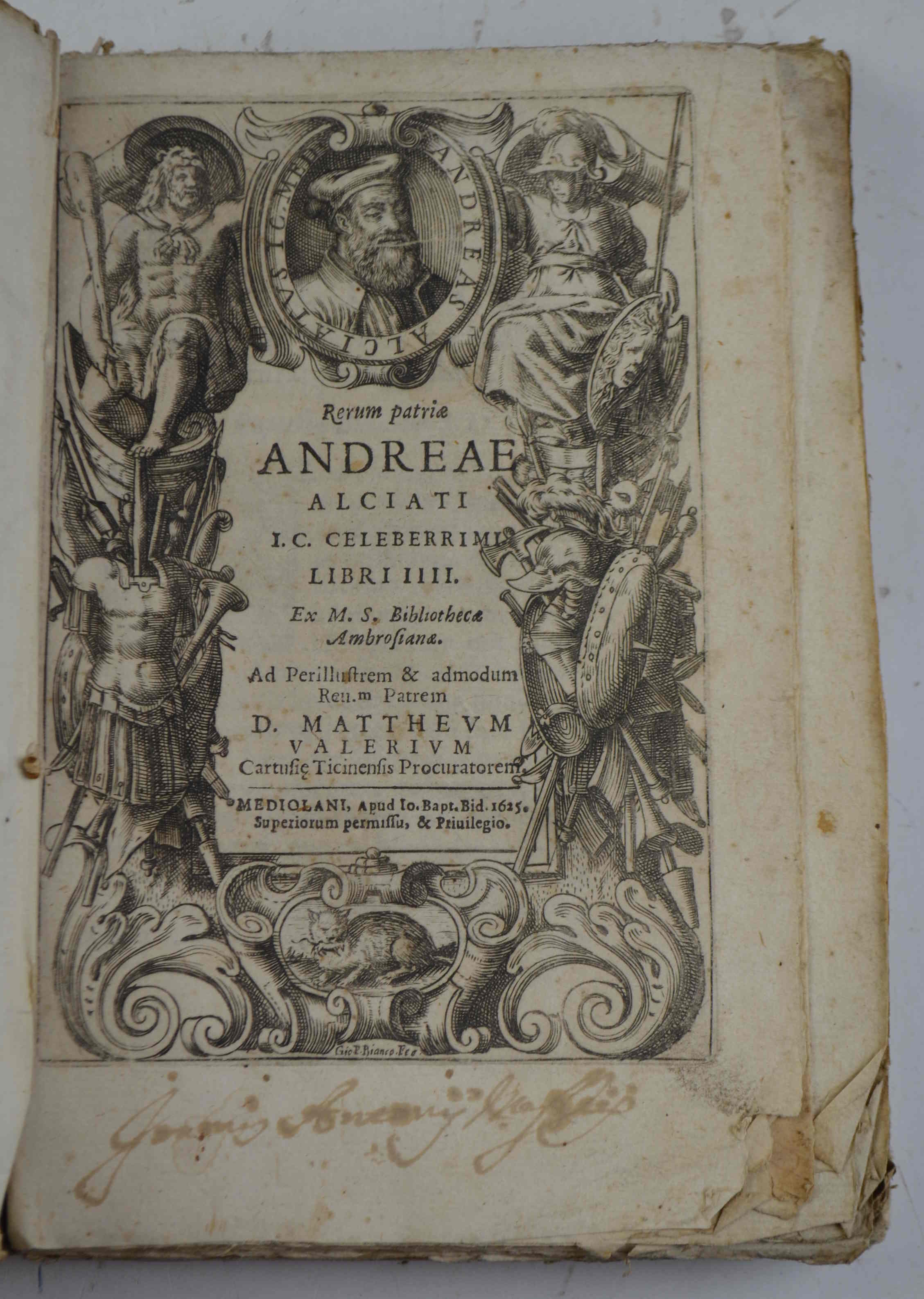 Rerum patriae… Libri IIII ex M.S. Bibliotheca Ambrosiana…