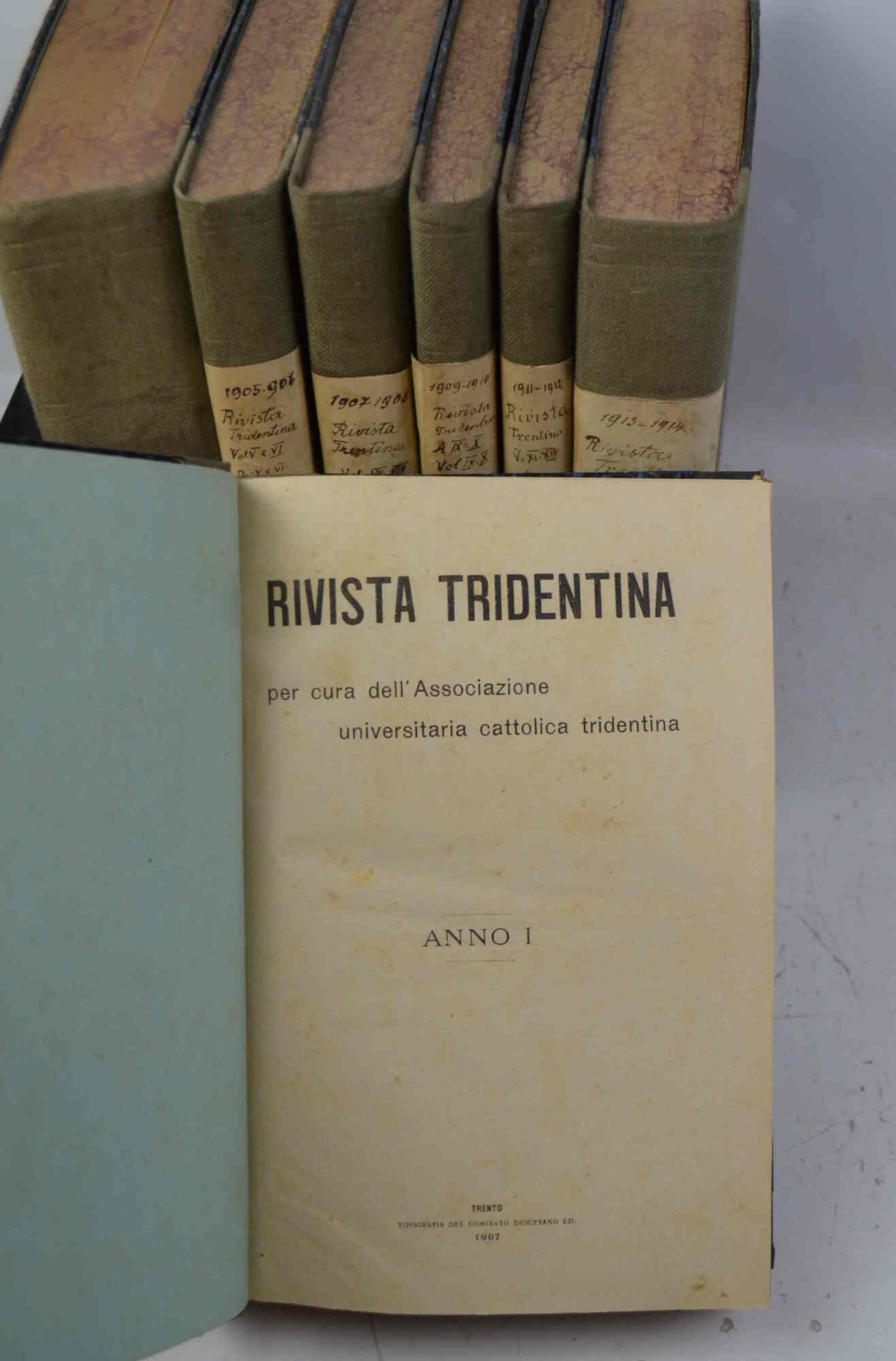Rivista Tridentina per cura dell'Associazione universitaria cattolica trentina.
