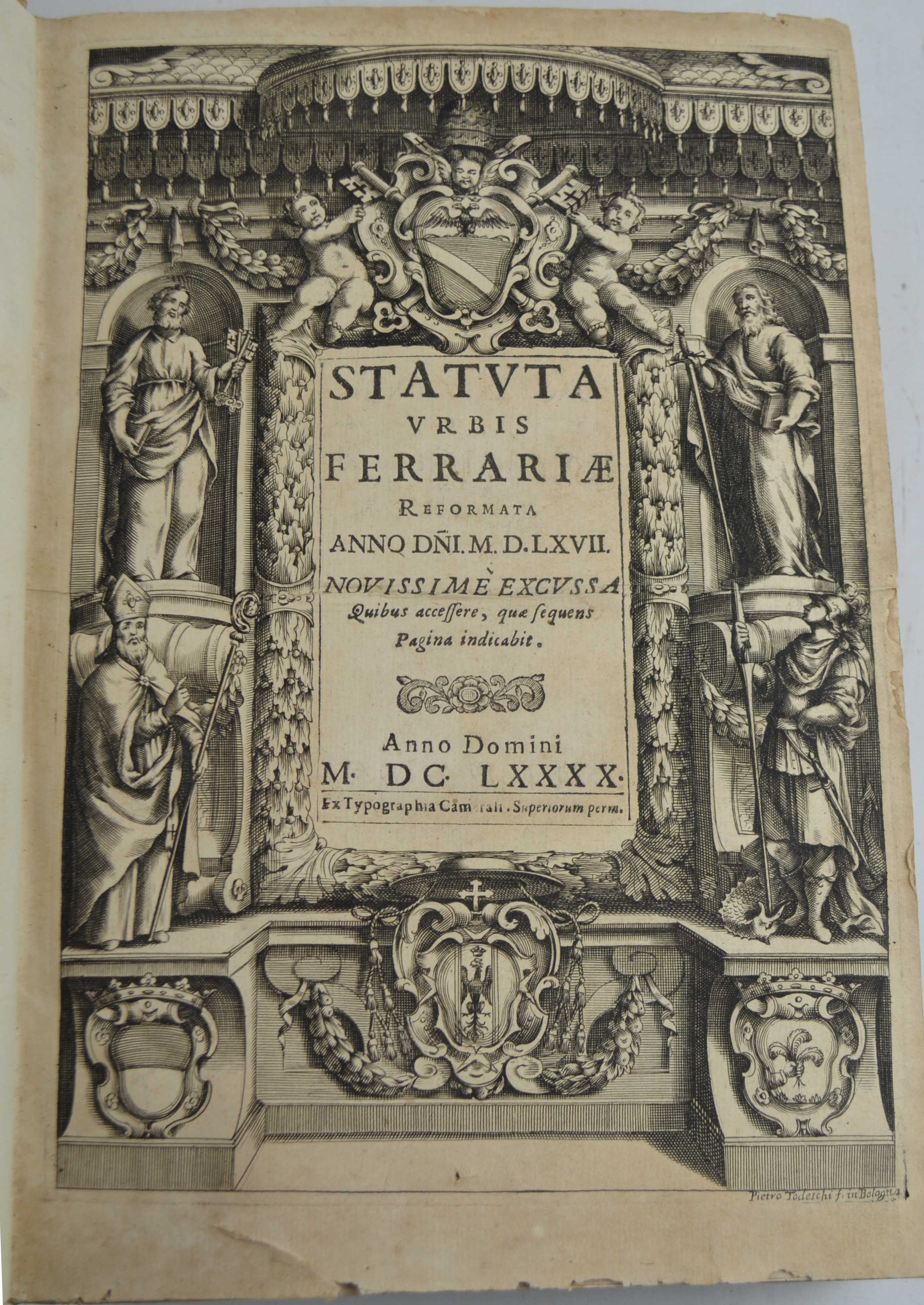 Statuta urbis Ferrariae reformata anno Dni. MDLXVII novissimè excussa…