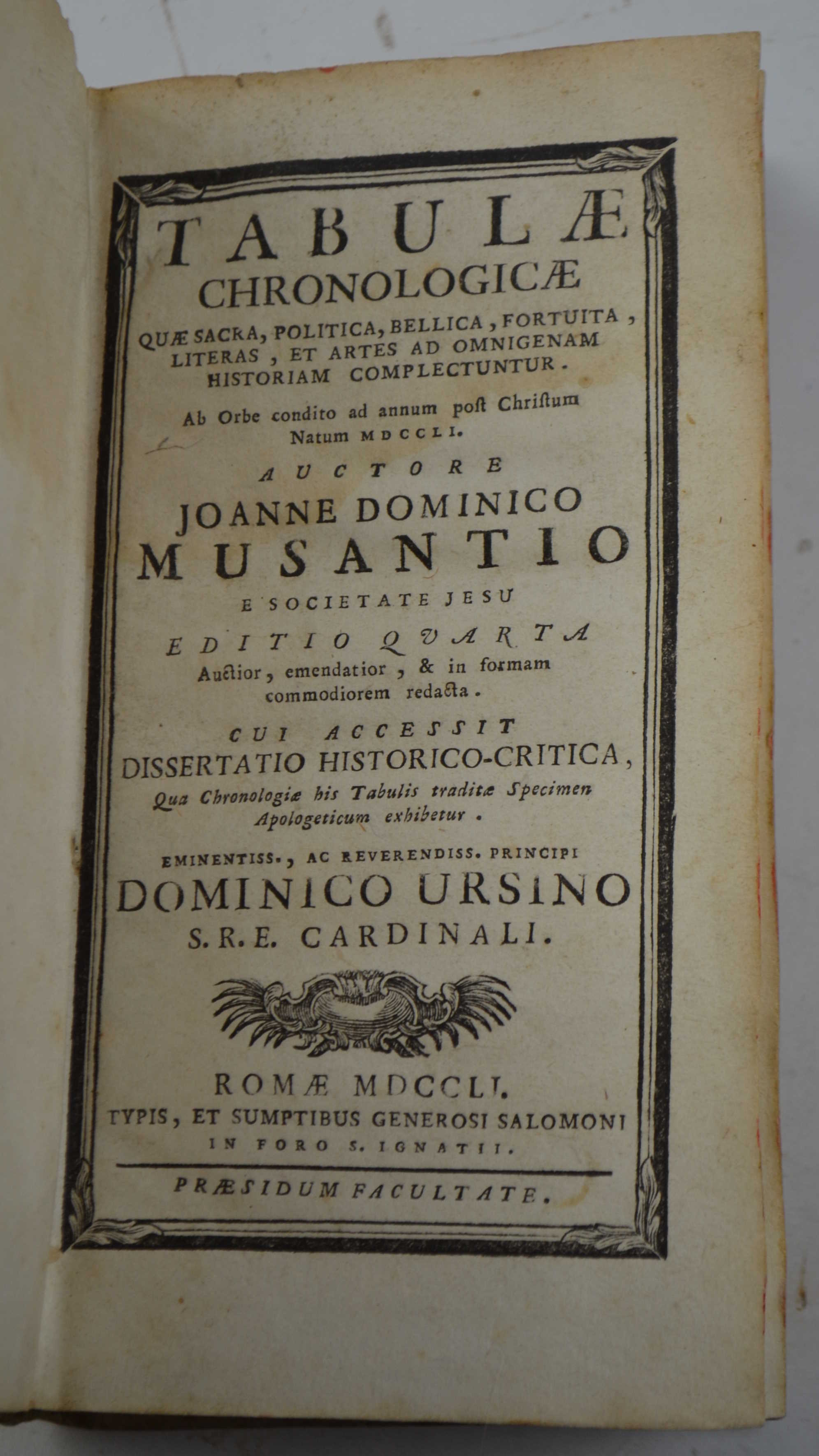 Tabulae chronologicae quae sacra, politica, bellica, fortuita, literas, et artes …