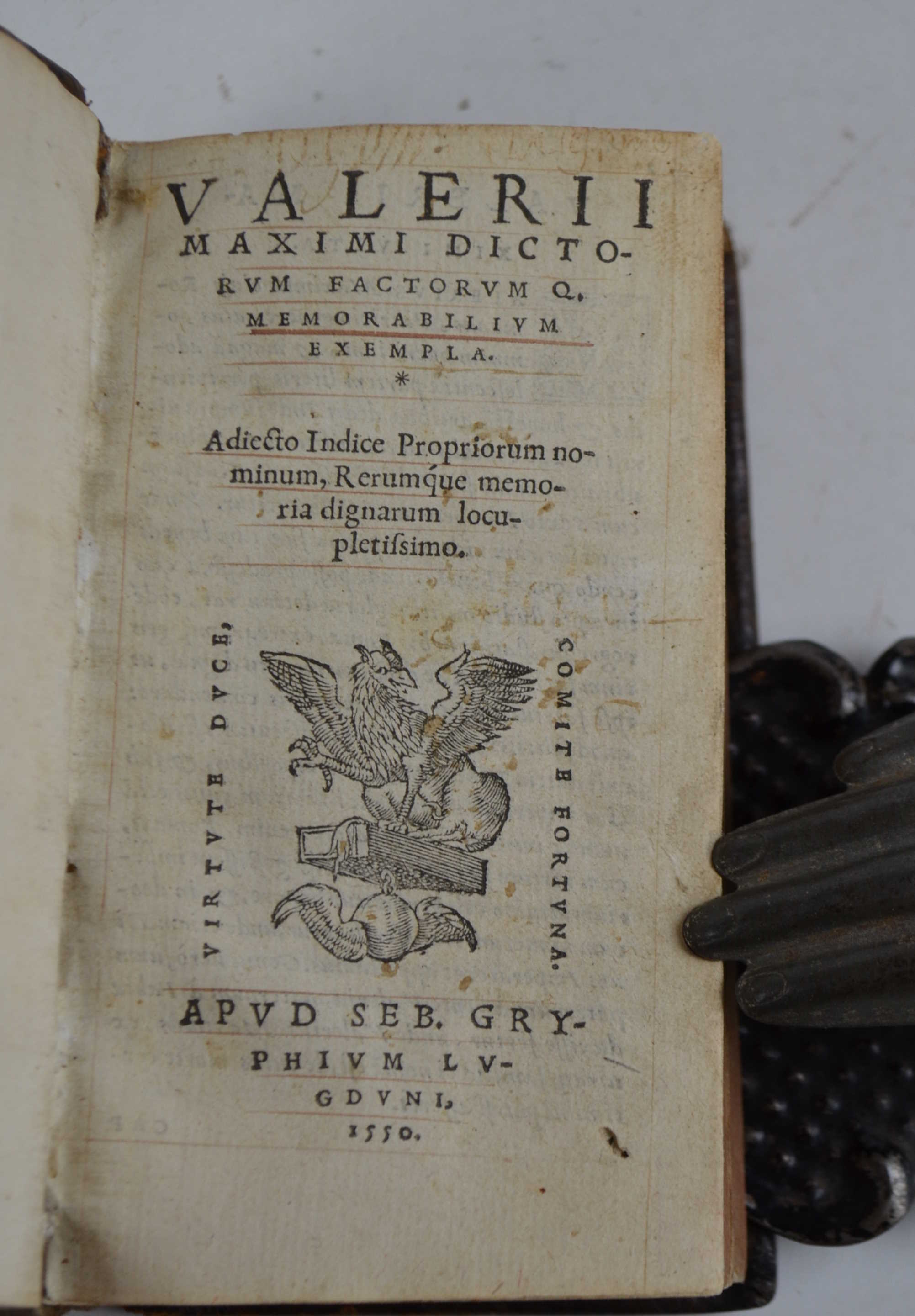 Valerii Maximi Dictorum factorum Q. Memorabilium exempla. …