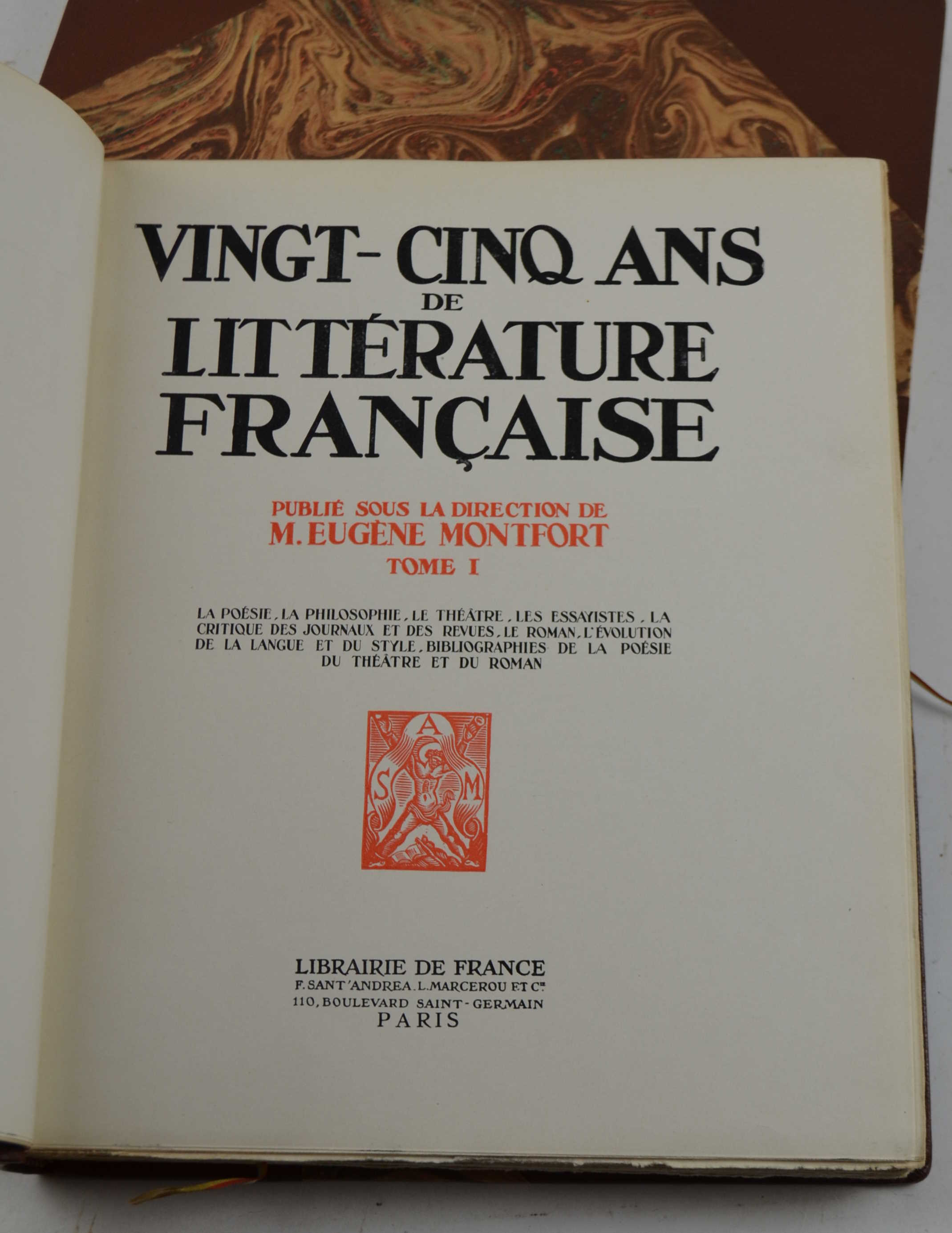 Vingt-Cinq Ans de Littérature Francaise Publie sous la Direction de …