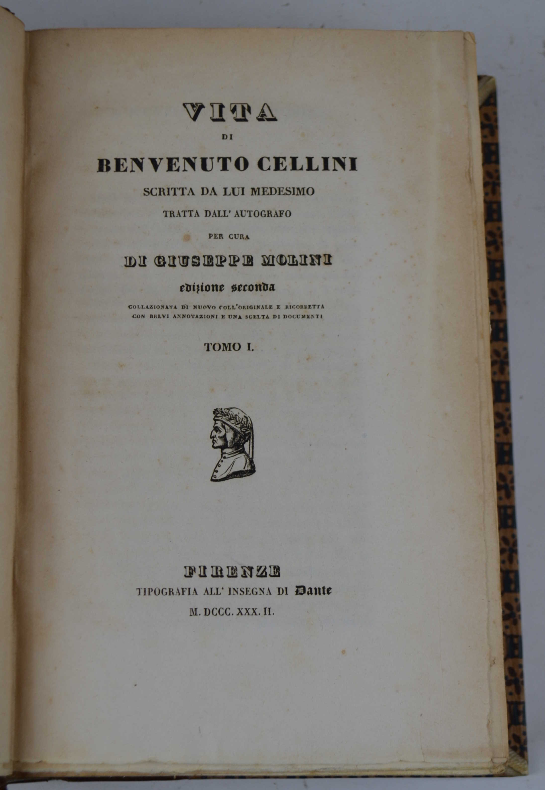 Vita di Benvenuto Cellini scritta da lui medesimo tratta dall'autografo …