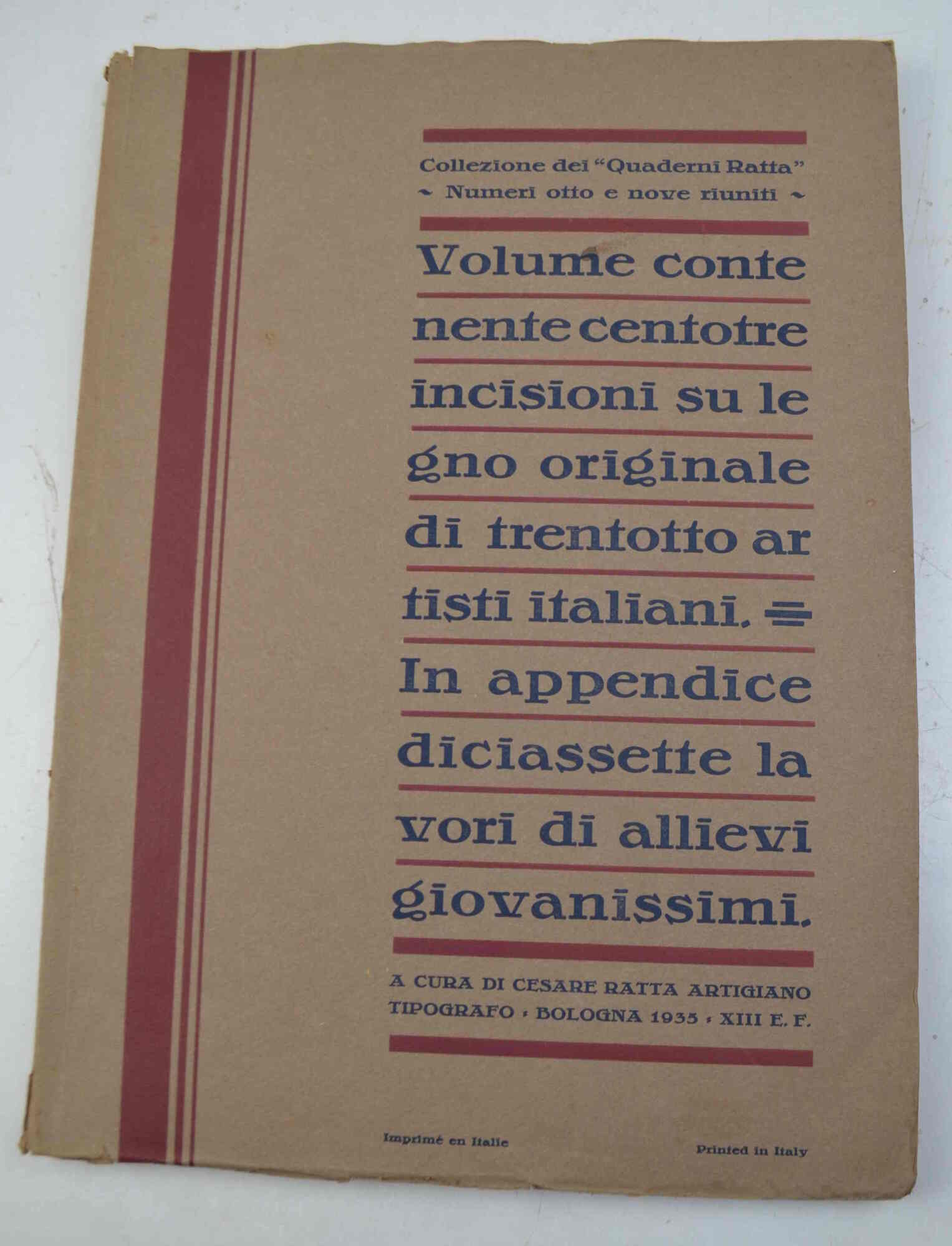 Volume contenente contotre incisioni su legno originali...