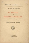 Sui diurnali di Matteo da Giovenazzo