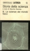 Storia della scienza III°. Le scienze del mondo fisico