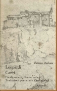 Canti Paralipomeni Poesie varie Traduzioni poetiche e Versi puer