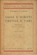 Saggi e scritti critici vari volume terzo