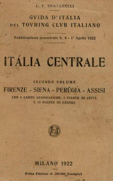 Guida d'Italia del Touring Club Italiano Vol.II Italia Centrale