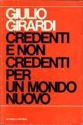 Credenti e non credenti per un mondo nuovo