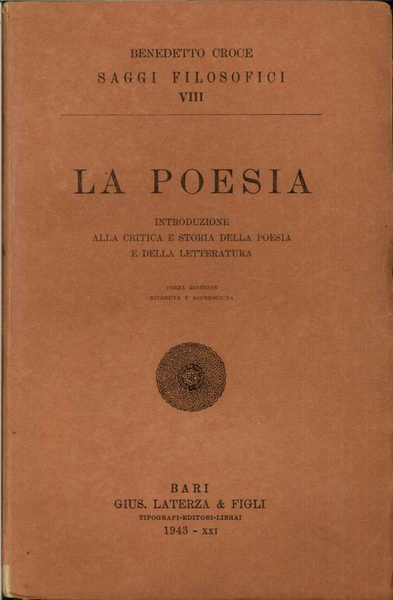 La poesia. Introduzione alla critica e storia della poesia e …