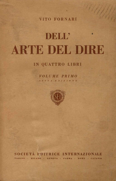 Dell'arte del dire