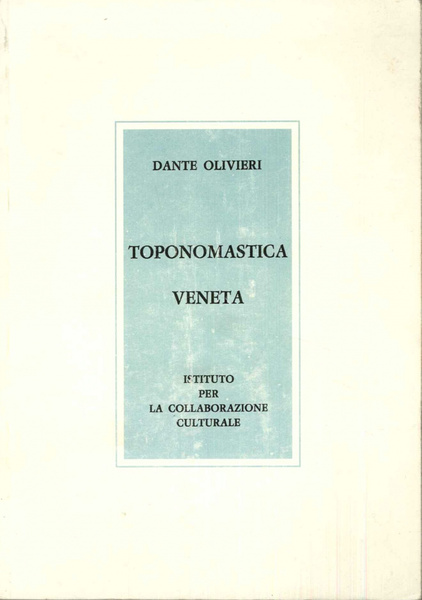 Toponomastica Veneta