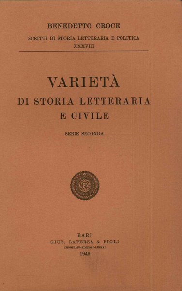 Varietà di storia letteraria e civile serie seconda