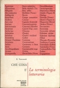 Che cosa è la terminologia letteraria