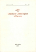 Atti del sodalizio glottologico milanese 2007