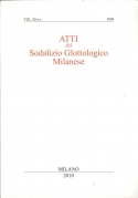 Atti del sodalizio glottologico milanese 2010