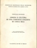 Lingua e cultura di una comunità italiana in Costa Rica …