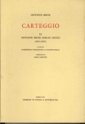 Carteggio I Giovanni Boine - Giuseppe Prezzolini (1908-1915)