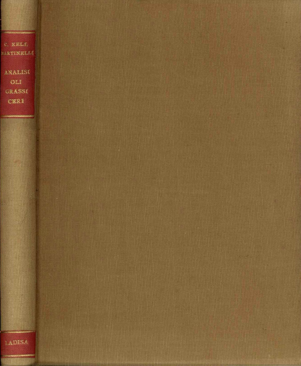 Analisi degli oli, dei grassi e delle cere