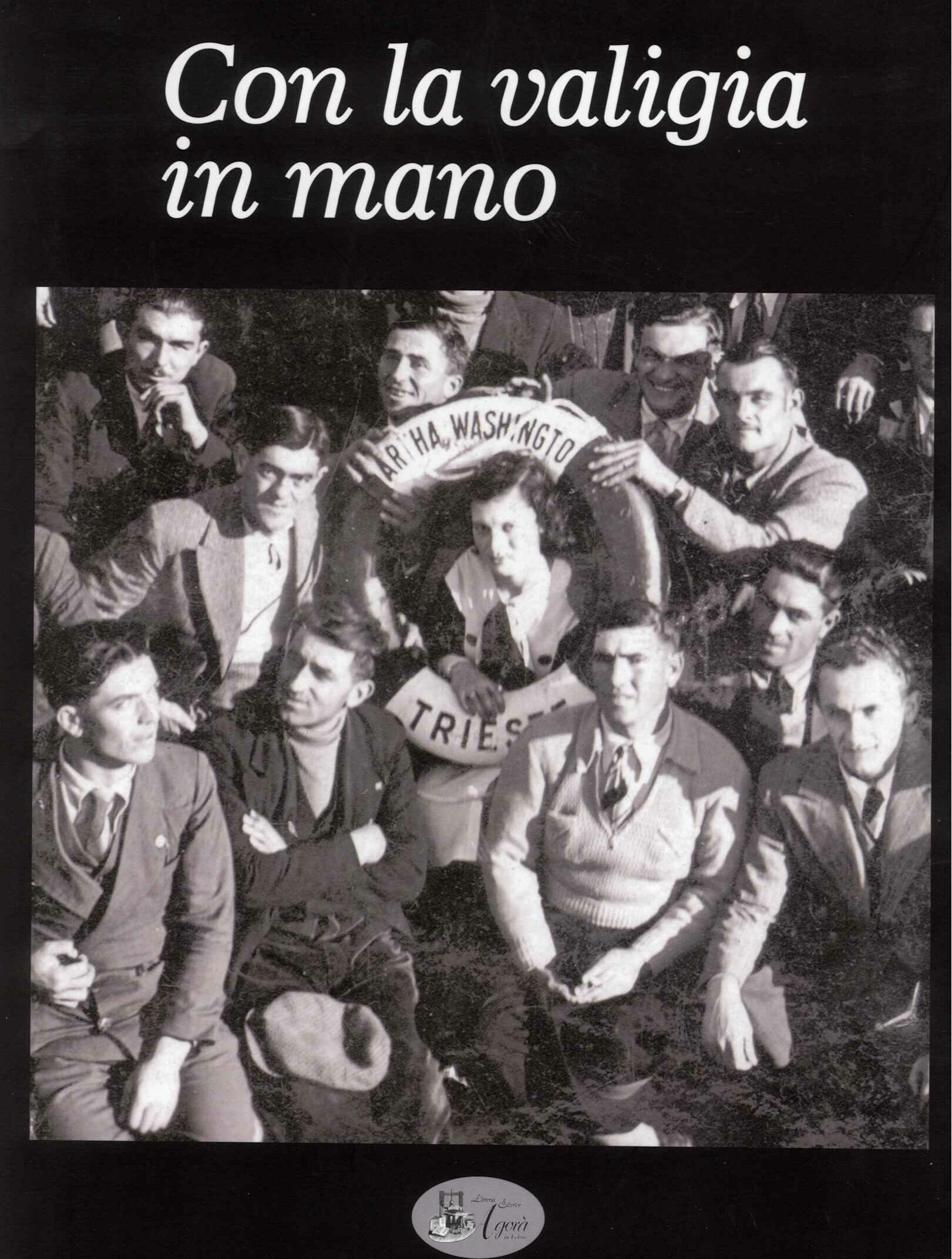 Con la valigia in mano (in tela)