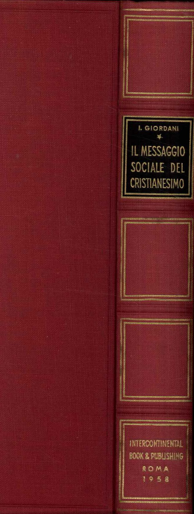 Il messaggio sociale del Cristianesimo