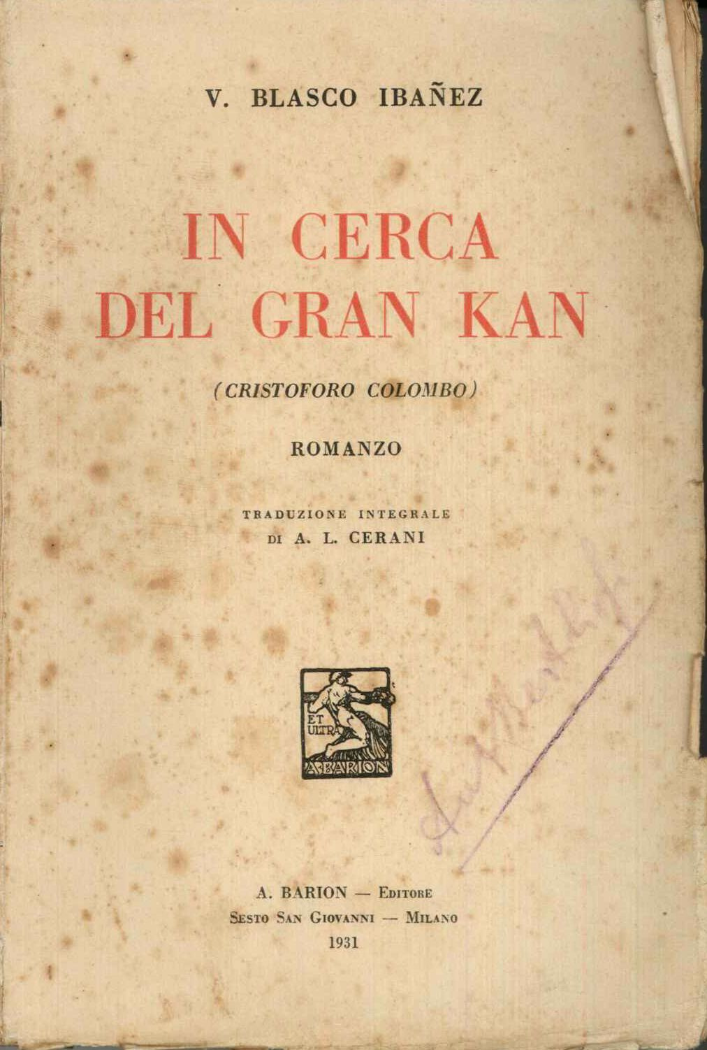 In cerca del Gran Kan (Cristoforo Colombo)
