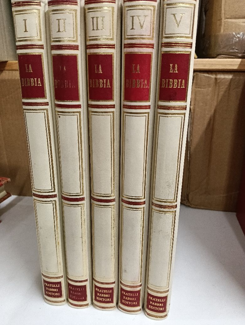 La Bibbia 4 volumi Fratelli Fabbri