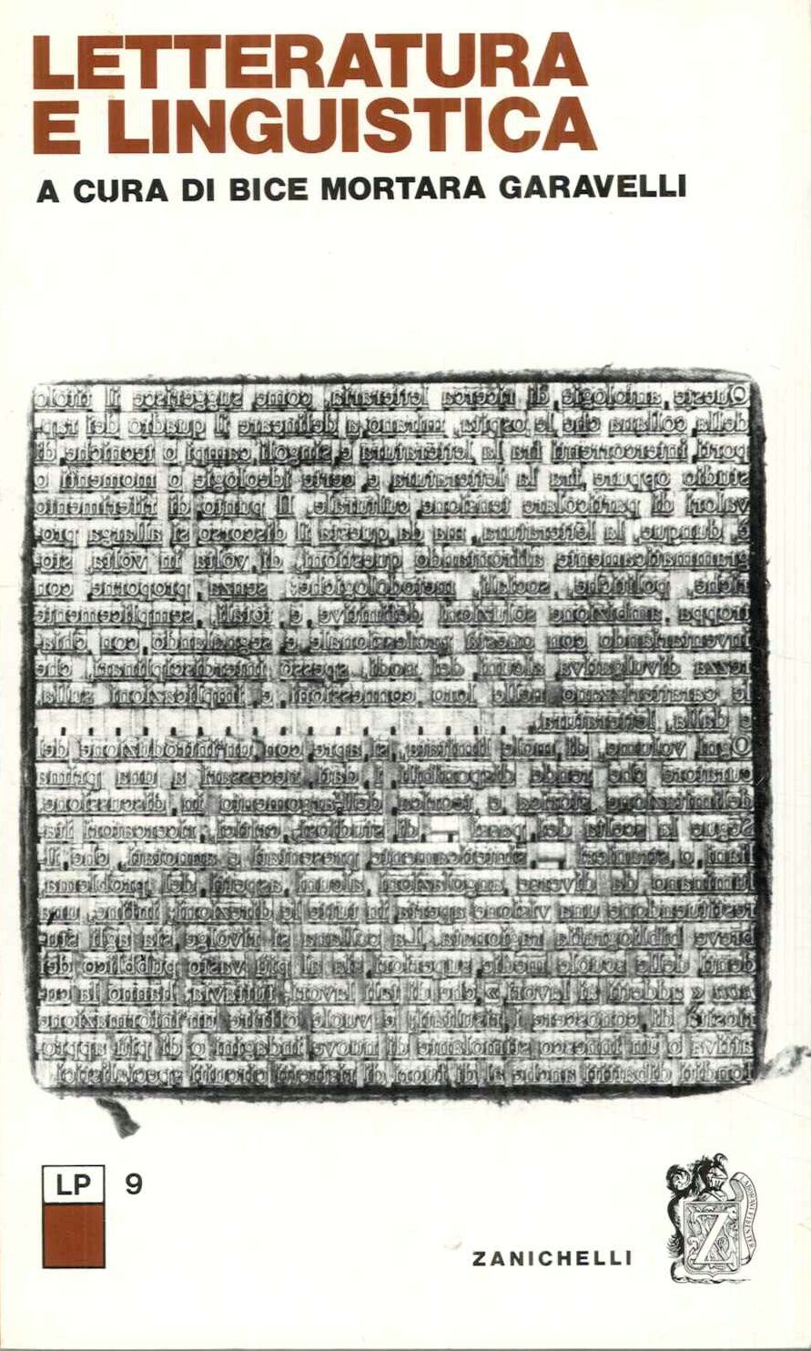Letteratura e linguistica