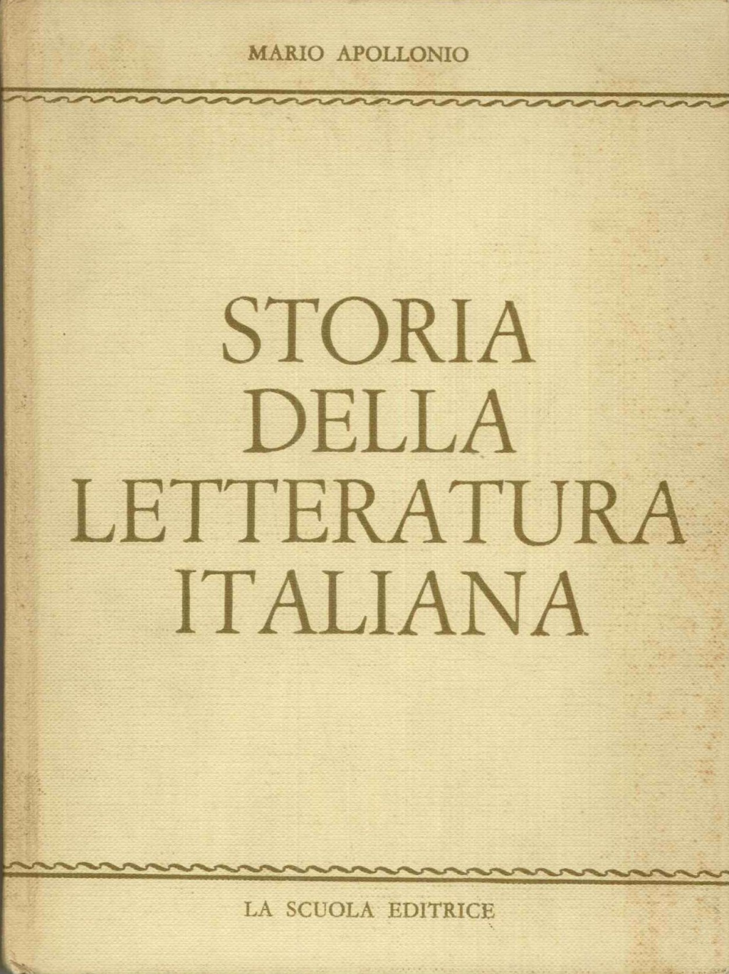 Storia della letteratura italiana