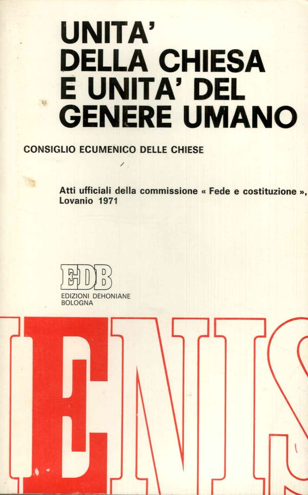 Unità della Chiesa e unità del genere umano