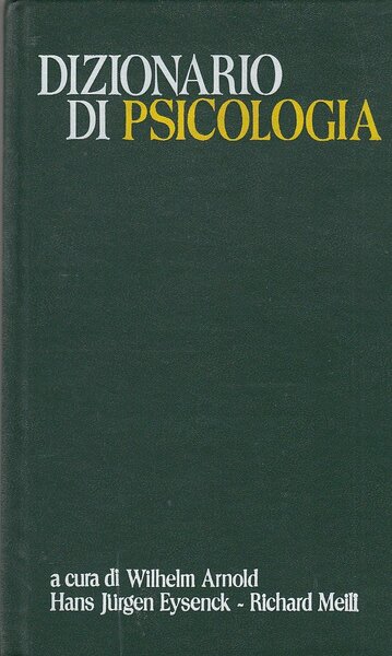 Dizionario di psicologia.