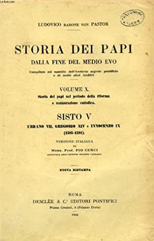 Storia dei Papi dalla fine del Medio Evo Vol. 10 …