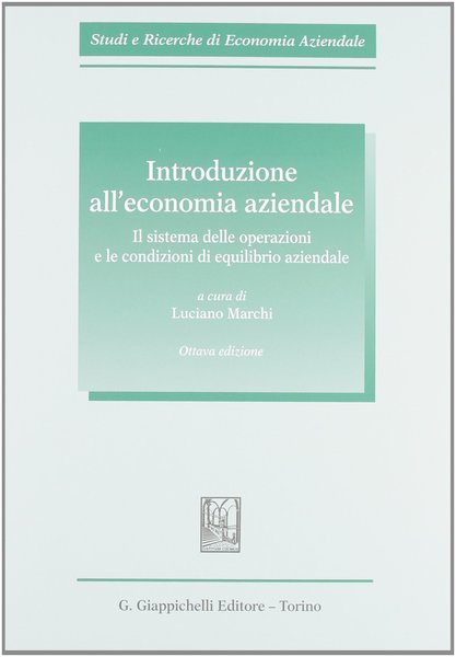 Introduzione all'economia aziendale.