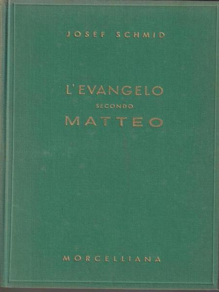 L'Evangelo secondo Matteo.