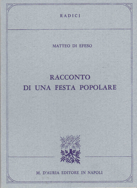 Racconto di una festa popolare.