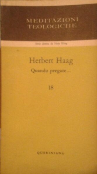 Quando pregate.