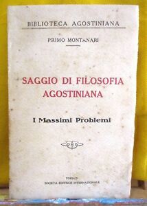 Saggio di filosofia agostiniana.