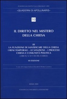 Il diritto nel mistero della Chiesa vol. 3.