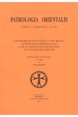 L'hymnaire de Saint-Sabas (V-VIII siecle): le manuscrit georgien H 2123. …