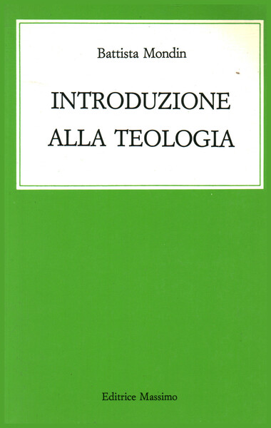 Introduzione alla teologia.