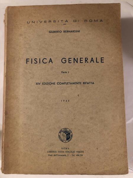 Fisica generale vol. 1.