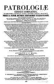 Patrologia graeca (vol. 3). S. Dionysius areopagita