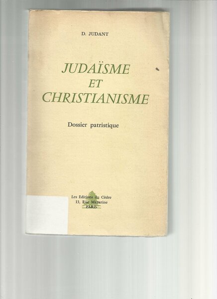 Judaisme et christianisme