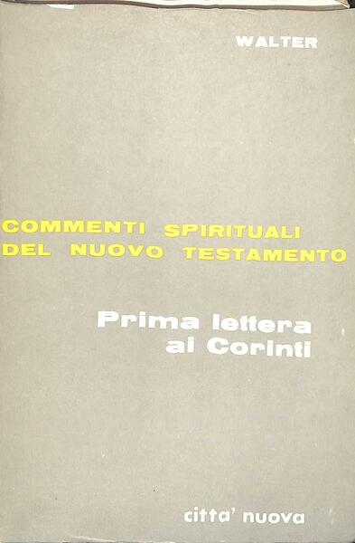 Prima lettera ai Corinti.