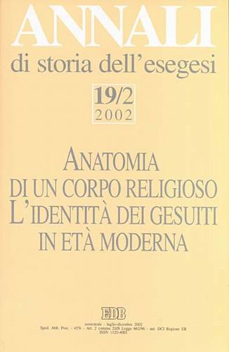 Annali di storia dell'esegesi (Vol. 19/2).