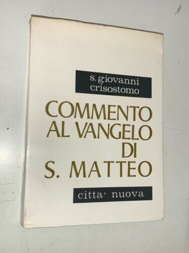 Commento al Vangelo di S. Matteo, volume 1.